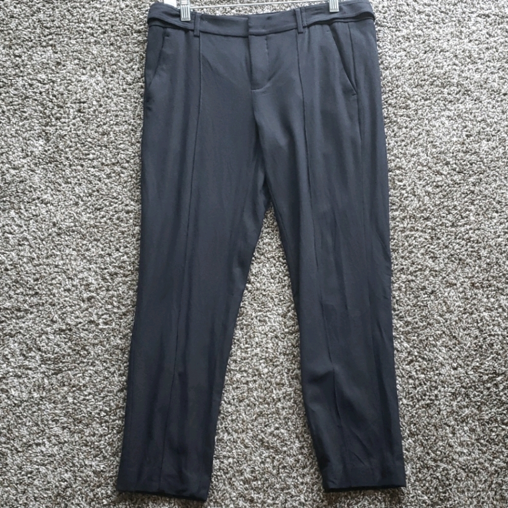 Vince navy blue wool trousers